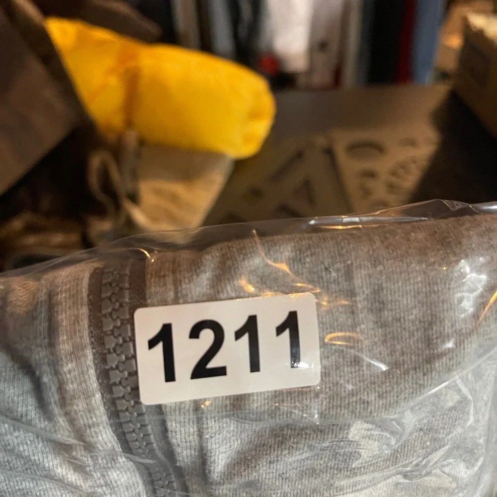 Nike Kids Small Gray Blue Full‎ Zip Hoodie Cotton Logo AA6628-063